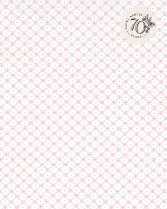 Wickerwork Coral Pink view of fabric pattern