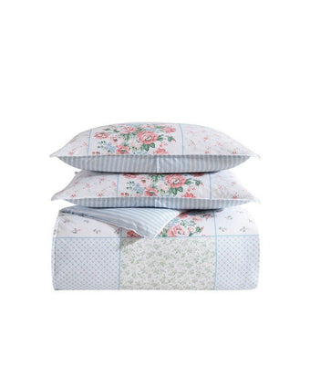 Hope Patchwork Pink Comforter Bonus Set product on white background