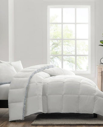 300T Cotton Sateen Blue Duvet Insert - Laura Ashley