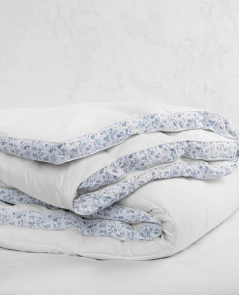 300T Cotton Sateen Blue Duvet Insert - Laura Ashley