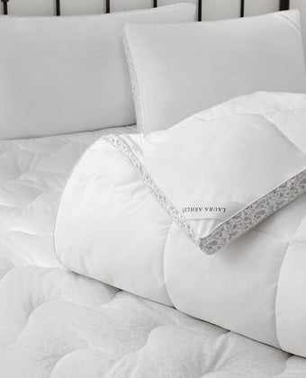 300T Cotton Sateen Grey Duvet Insert - Laura Ashley