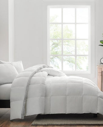 300T Cotton Sateen Grey Duvet Insert - Laura Ashley
