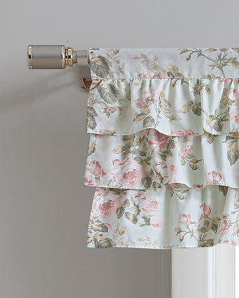 Madelynn Tier Ruffled Window Valance Closeup