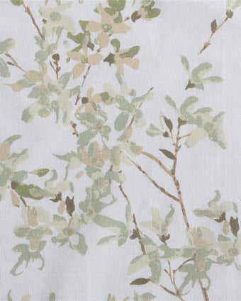 Lindy Green Tier Ruffled Window Valance Closeup Print