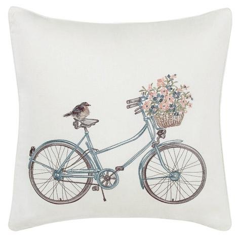 Adelina Bicycle Throw Pillow - Laura Ashley