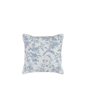 Amberley Bright Blue Reversible Quilt Bonus Set view of pillow cover