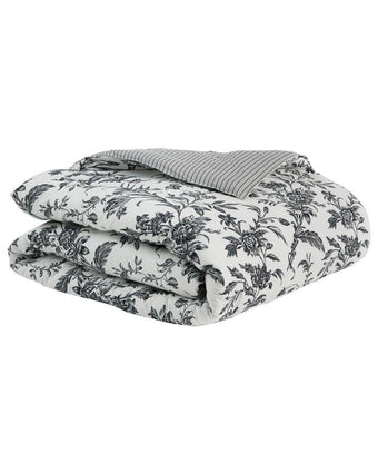 Amberley Charcoal Comforter Bonus Set - Laura Ashley