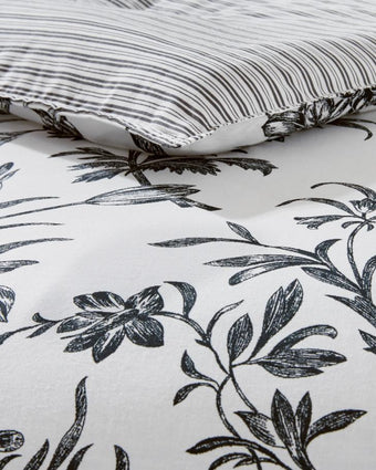 Amberley Charcoal Comforter Bonus Set - Laura Ashley