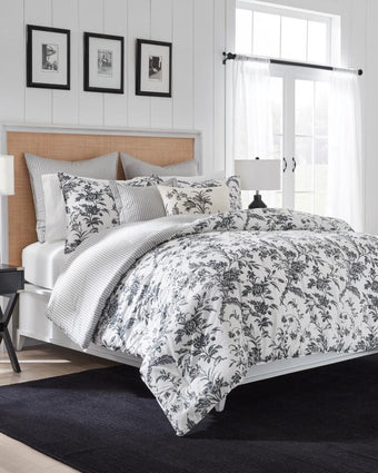 Amberley Charcoal Comforter Bonus Set - Laura Ashley