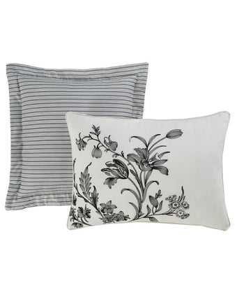 Amberley Charcoal Comforter Bonus Set - Laura Ashley