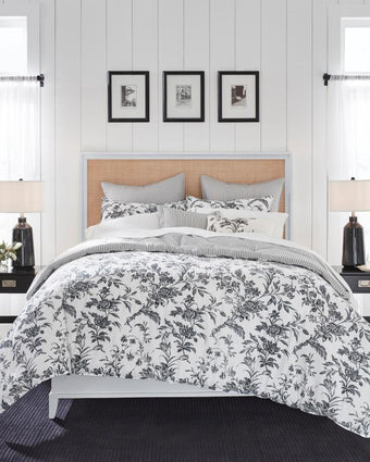 Amberley Charcoal Comforter Bonus Set - Laura Ashley