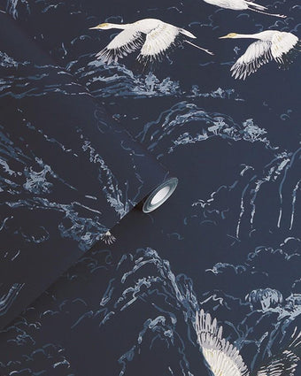 Animalia Midnight Wallpaper - Laura Ashley