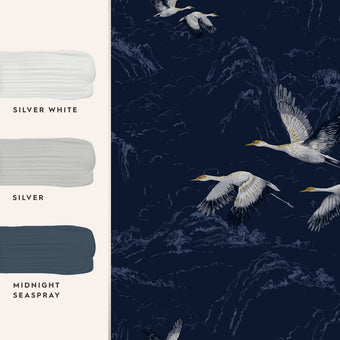 Animalia Midnight Wallpaper - View of coordinating paint colors