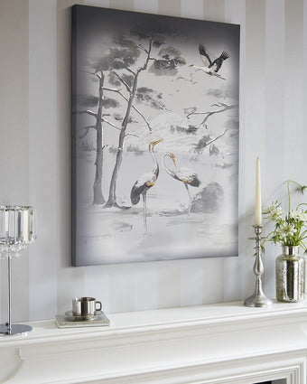 Animalia Printed Canvas Wall Art -Hanging on wall