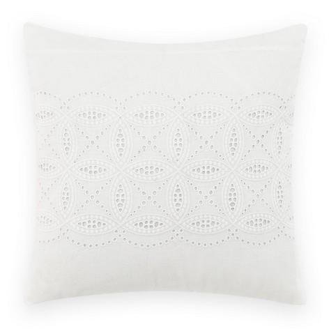 Annabella Ivory Eyelet Decorative Pillow