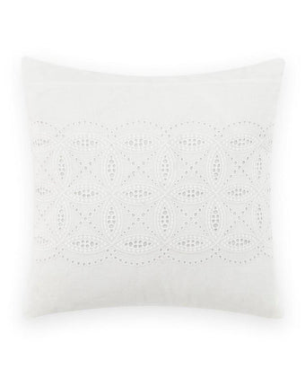 Annabella Ivory Eyelet Decorative Pillow - Laura Ashley