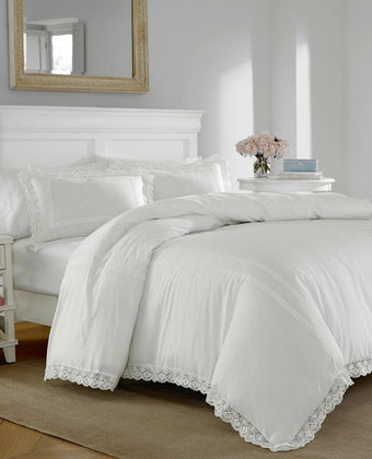 Annabella White Comforter Set - Laura Ashley