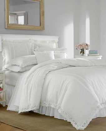 Annabella White Comforter Set - Laura Ashley