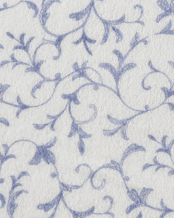 Annas Scroll Plush Fleece Periwinkle Sheet Set - Laura Ashley