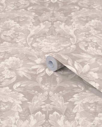 Apolline Dove Grey Wallpaper - View of roll of wallpaper