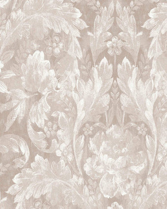 Apolline Dove Grey Wallpaper - Close up view of wallpaper