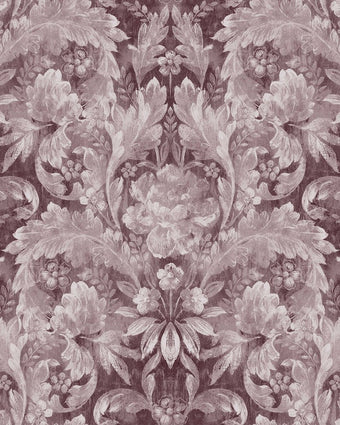 Apolline Pale Blackberry Wallpaper close up view of wallpaper