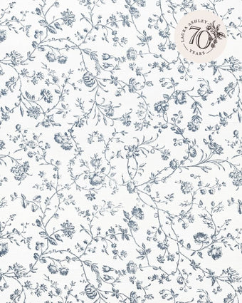 Aria Dark Seaspray Blue view of fabric pattern
