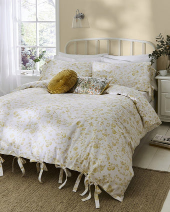 Aria Ochre Duvet Cover Set - Laura Ashley