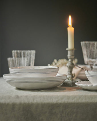Artisan Set of 4 All Purpose Bowls  view of bowls on a dining table