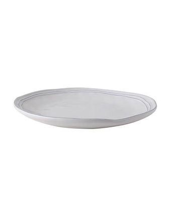 Artisan Set of 4 Dinner Plates side view of plain plate