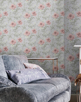 Aurelie Natural Wallpaper Sample - Laura Ashley