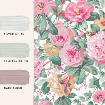 Aveline Rose Wallpaper - View of coordinating paint colors