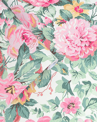 Aveline Rose Wallpaper Sample - View of roll of wallpaper