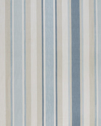 Awning Stripe Seaspray Fabric close up