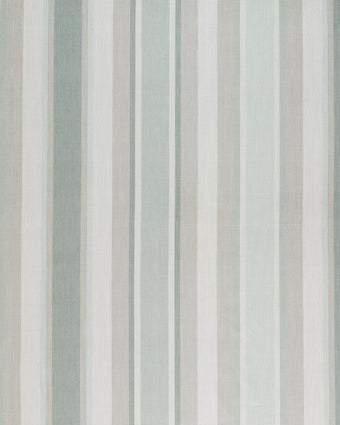 Awning Stripe Smoke Green Fabric - Laura Ashley