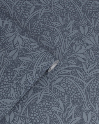 Barley Dusky Seaspray Wallpaper Sample - Laura Ashley