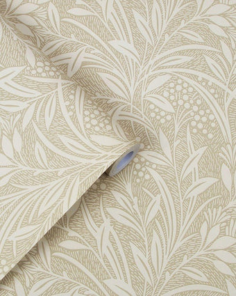 Barley Natural Wallpaper Sample - Laura Ashley
