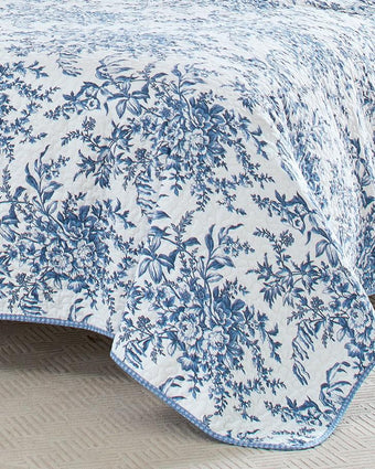 Bedford Blue Quilt Set - Laura Ashley