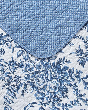 Bedford Blue Quilt Set - Laura Ashley