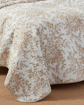 Bedford Mocha Quilt Set - Laura Ashley