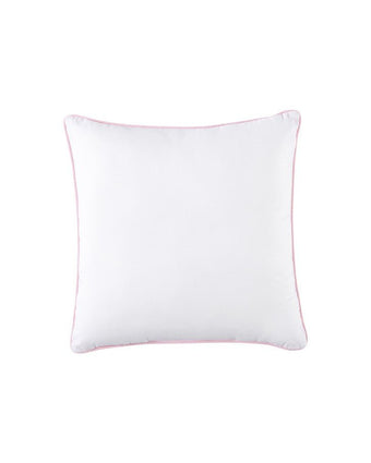 Bedford Pink 20X20 Decorative Pillow - View of reverse side of pillow