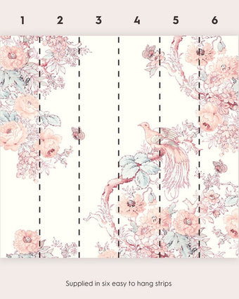 Birtle Blush Mural - Laura Ashley