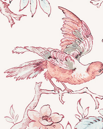 Birtle Blush Wallpaper - Close up view of wallpaper