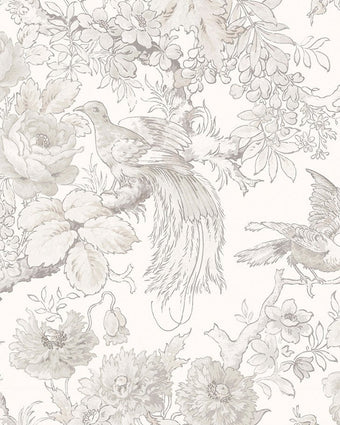 Birtle Dove Grey Wallpaper Sample - Close up view of wallpaper