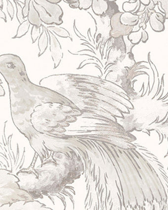 Birtle Dove Grey Wallpaper Sample - Close up view of wallpaper