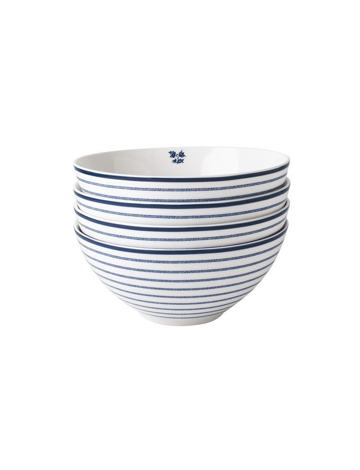 Blueprint Candy Stripe Set of 4 Bowls - Laura Ashley