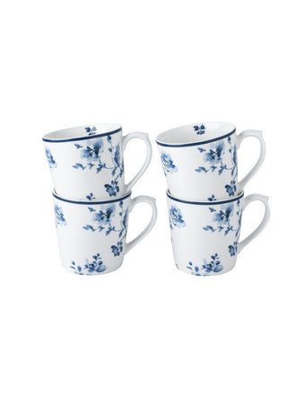 Blueprint China Rose Set of 4 Mugs (17oz) - Laura Ashley