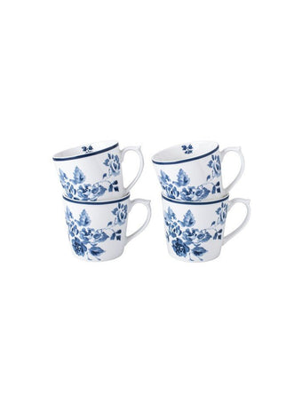 Blueprint China Rose Set of 4 Mugs (9oz) - Laura Ashley