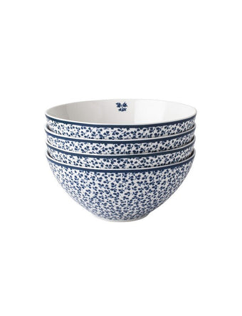 Blueprint Floris Set of 4 Bowls - Laura Ashley