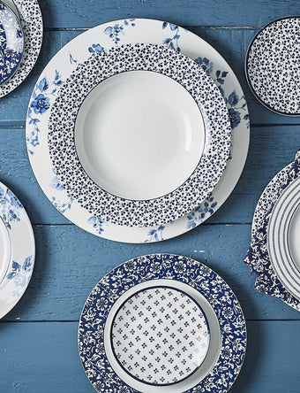 Blueprint Floris Set of 4 Dinner Plates - Laura Ashley